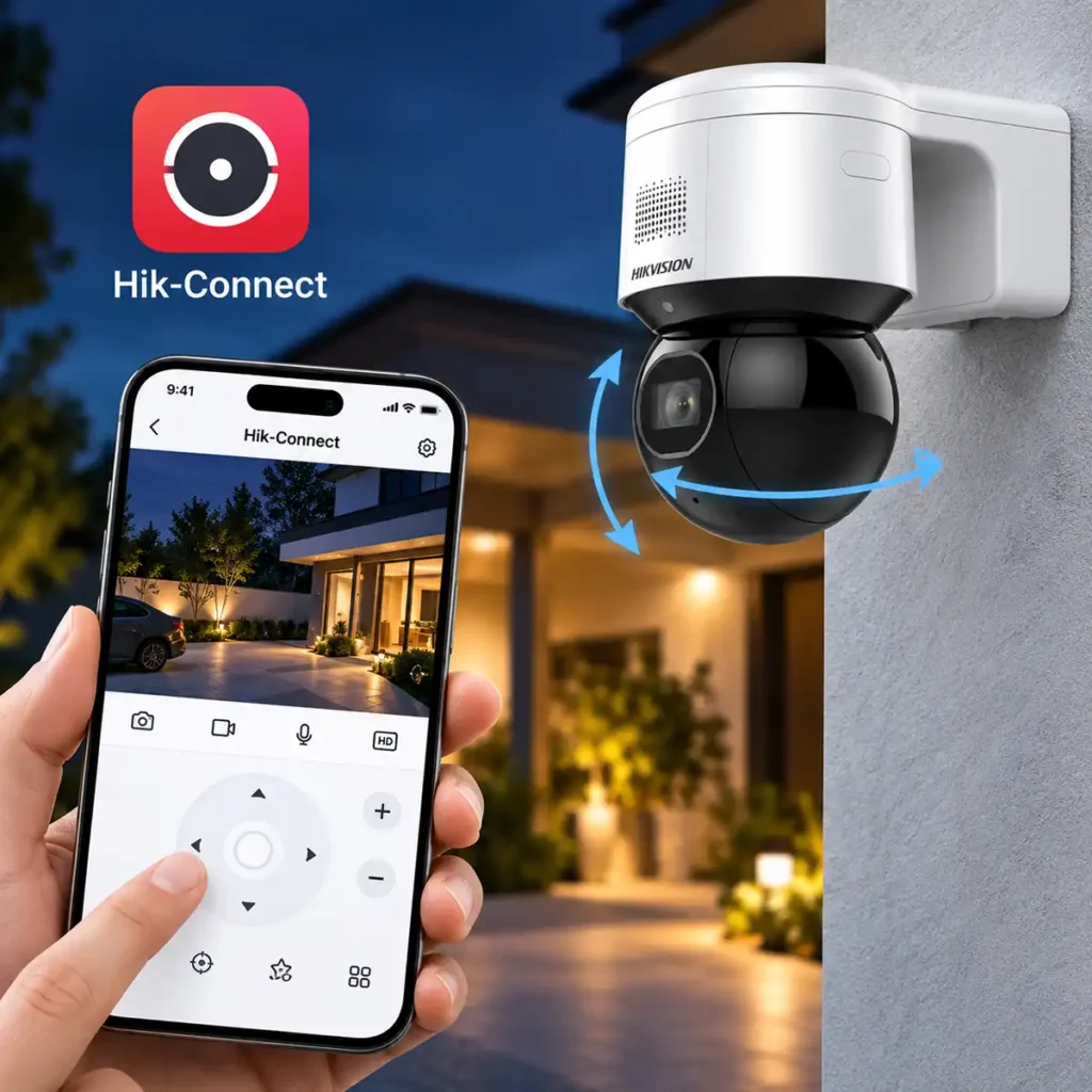 Hikvision DS-2DE3A404IWG-E/W – 4MP Wi-Fi/PoE PTZ IP камера с 4× оптичен zoom, DarkFighter и AI класификация