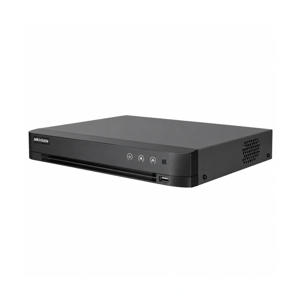 Hikvision iDS-7204HUHI-M1/XT - 4-канален 8MP AcuSense DVR с лицево разпознаване и алармени входове