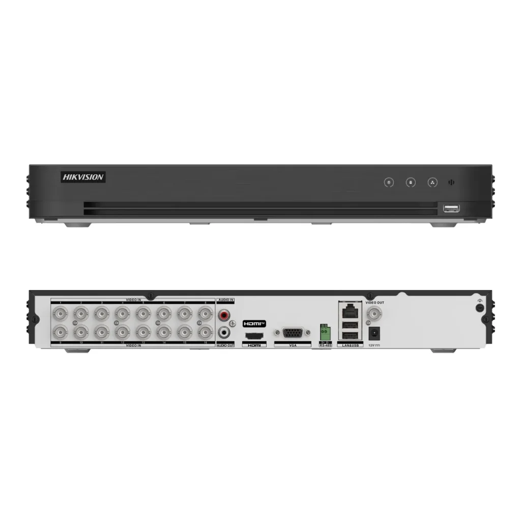 Hikvision iDS-7216HUHI-M2/XT - 16-канален 8MP AcuSense DVR с AcuSearch, 2 HDD и до 32 IP камери