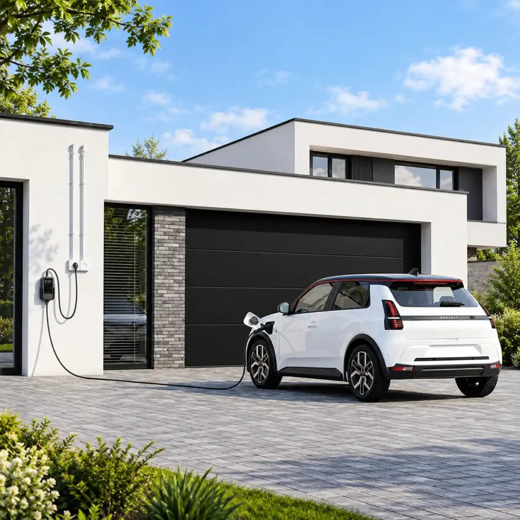 DEPOW 3.7kW преносимо зарядно за електромобил Type 2, 6–16A, 7 м кабел, App управление, IP66