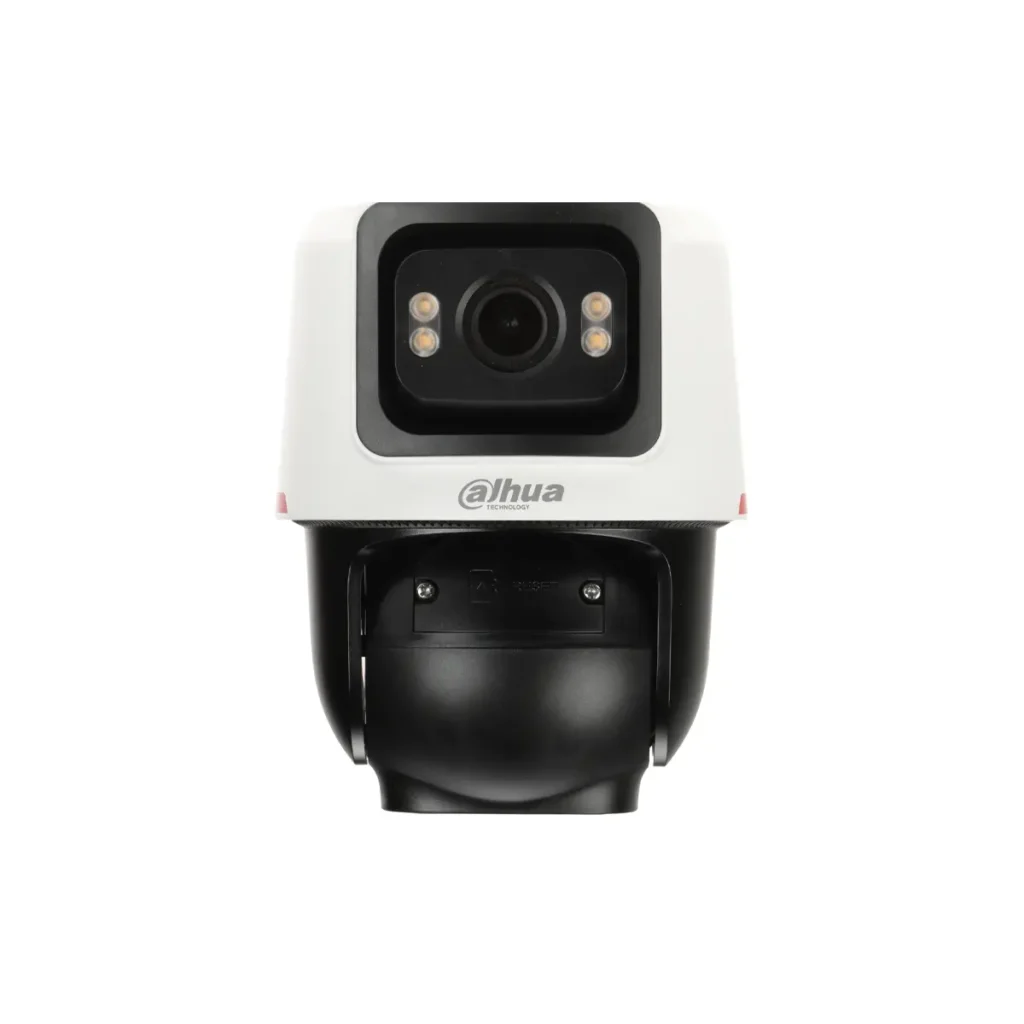 Dahua IPC-PTS2449C-4E3Z-S-PV-PRO – Двойна IP PTZ камера 6MP (4MP+2MP), WizColor, 6x хибриден Zoom, AI проследяване, цветно нощно виждане до 50 м, активна защита със сирена, PoE, IP66