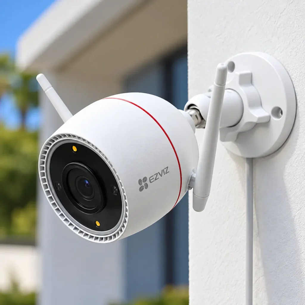 EZVIZ H3c 5MP Wi-Fi външна IP камера с AI, цветно нощно виждане, двупосочно аудио и IP67