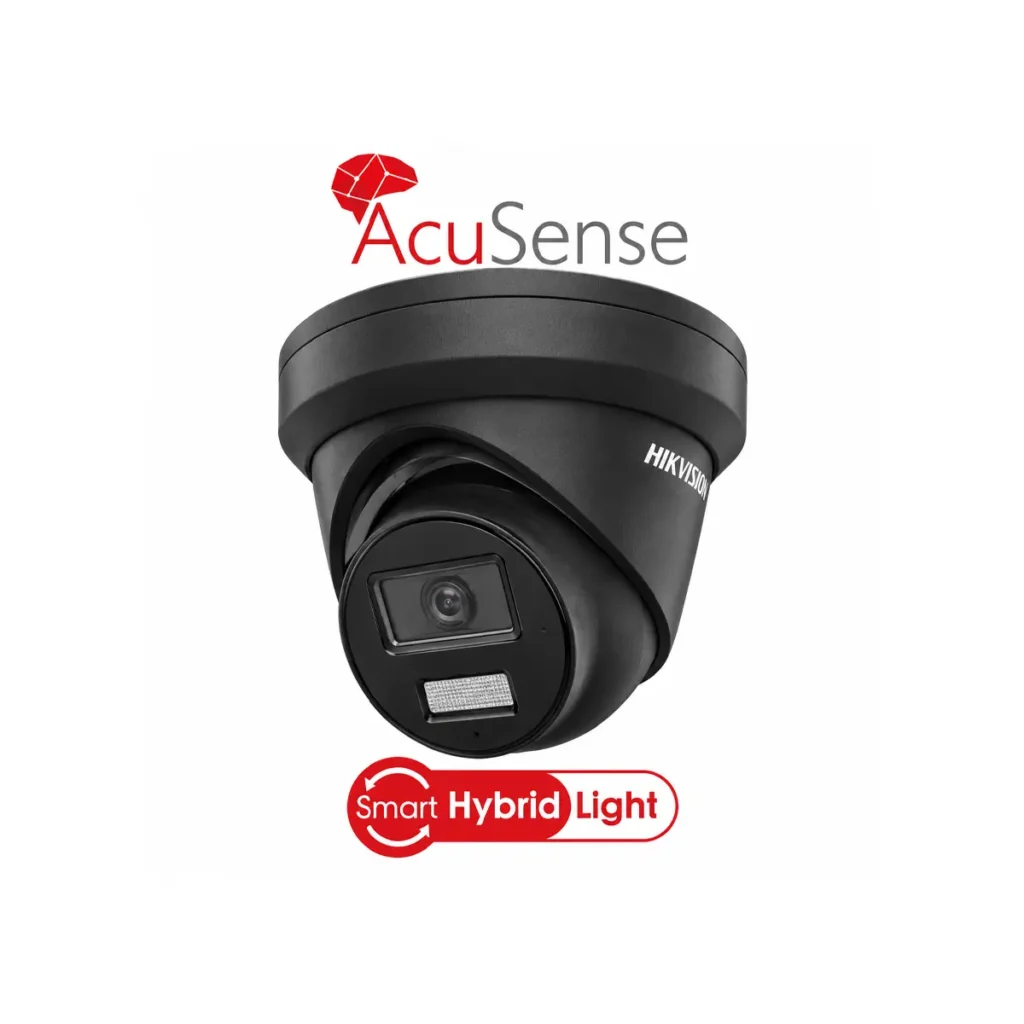 Hikvision DS-2CD2343G2-LI2U-BLACK 4MP IP PoE камера с AcuSense, Smart Hybrid Light, двоен микрофон и IP67