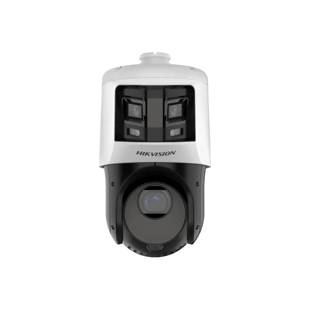 Hikvision DS-2SE4C425MWG-E/26 – Професионална двойна IP PTZ камера TandemVu 10MP (6MP+4MP), 25x оптичен Zoom, ColorVu, DarkFighter, AcuSense AI, 180° панорама, нощно виждане до 100 м, PoE+, IP66