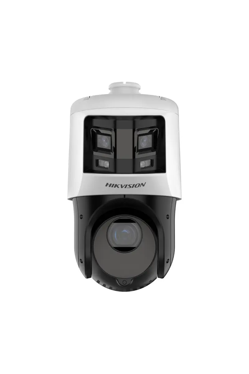Hikvision DS-2SE4C425MWG-E/26 – Професионална двойна IP PTZ камера TandemVu 10MP (6MP+4MP), 25x оптичен Zoom, ColorVu, DarkFighter, AcuSense AI, 180° панорама, нощно виждане до 100 м, PoE+, IP66