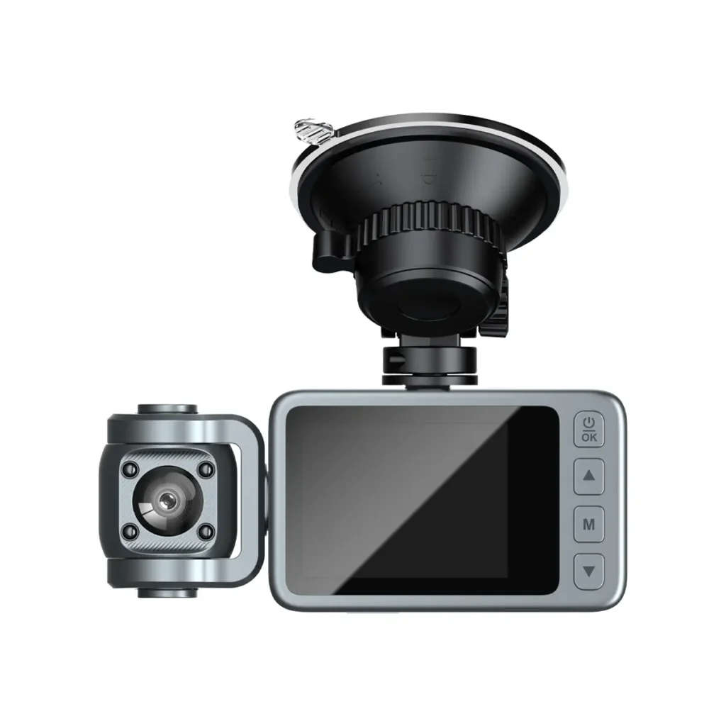 RobiCam B05 PRO 4K – Троен автомобилен видеорегистратор с предна, вътрешна и задна камера, WiFi и паркинг мониторинг