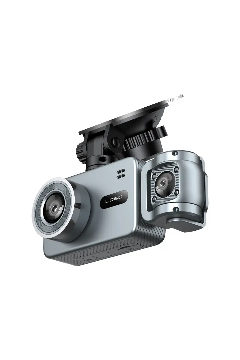 RobiCam B05 PRO 4K – Троен автомобилен видеорегистратор с предна, вътрешна и задна камера, WiFi и паркинг мониторинг