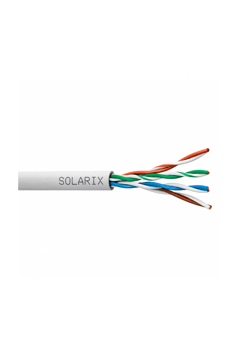Solarix SXKD-5E-UTP-PVC – 100 m , Cat.5e U/UTP LAN кабел, PVC, Eca