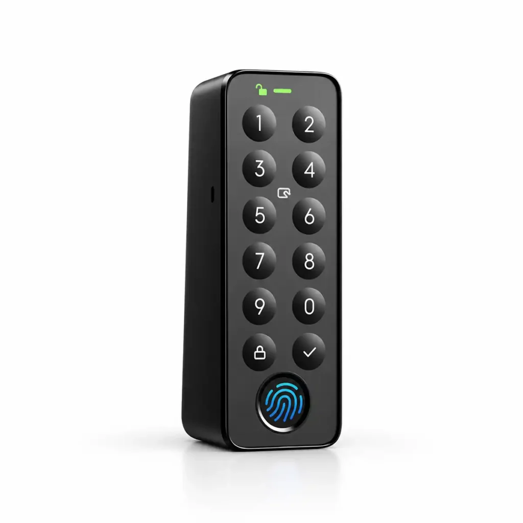 SwitchBot Lock Ultra Touch Combo EU – 3 в 1 смарт брава с пръстов отпечатък, Keypad Touch и Hub Mini Matter