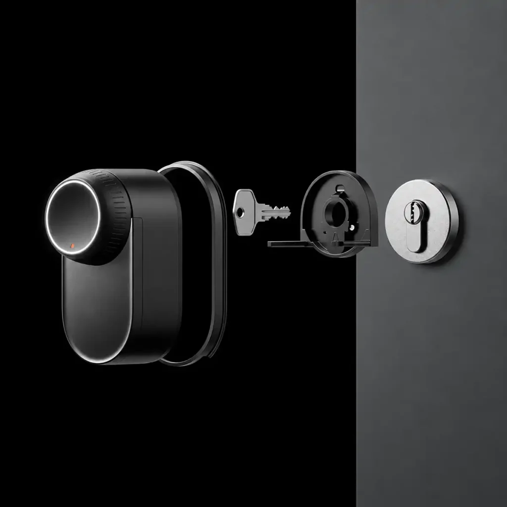SwitchBot Lock Ultra Touch Combo EU – 3 в 1 смарт брава с пръстов отпечатък, Keypad Touch и Hub Mini Matter
