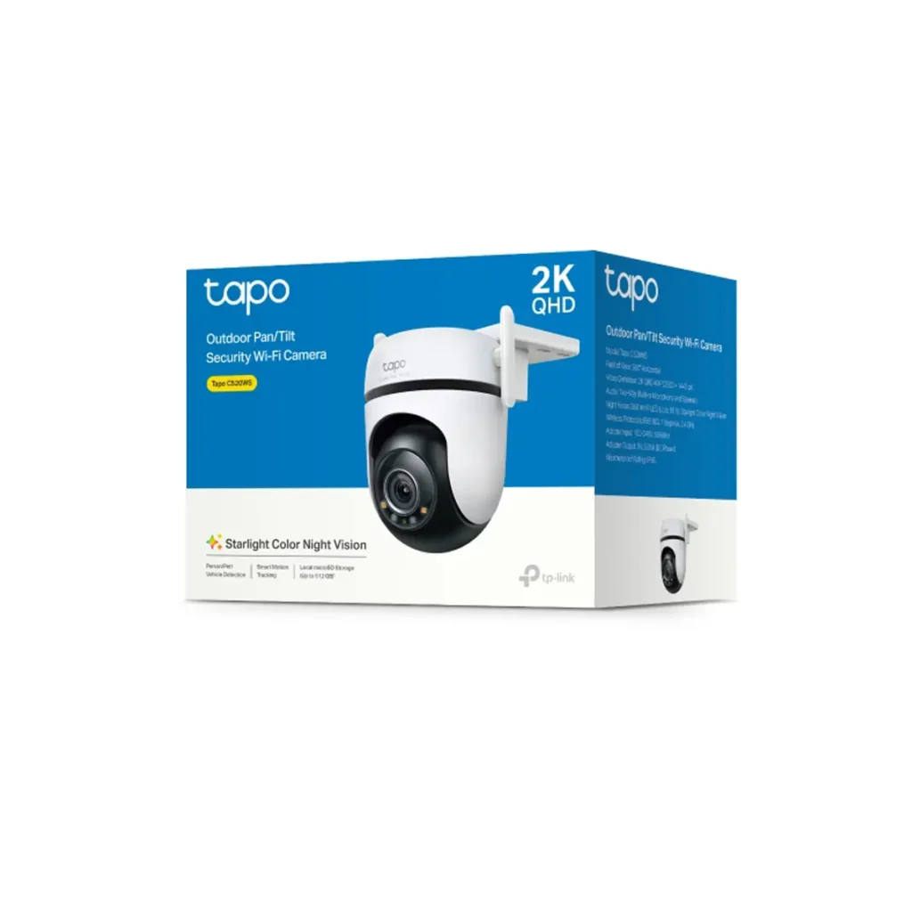 TP-Link Tapo C520WS – 4MP 2K QHD външна Wi-Fi PTZ камера с цветно нощно виждане, AI и 360° следене