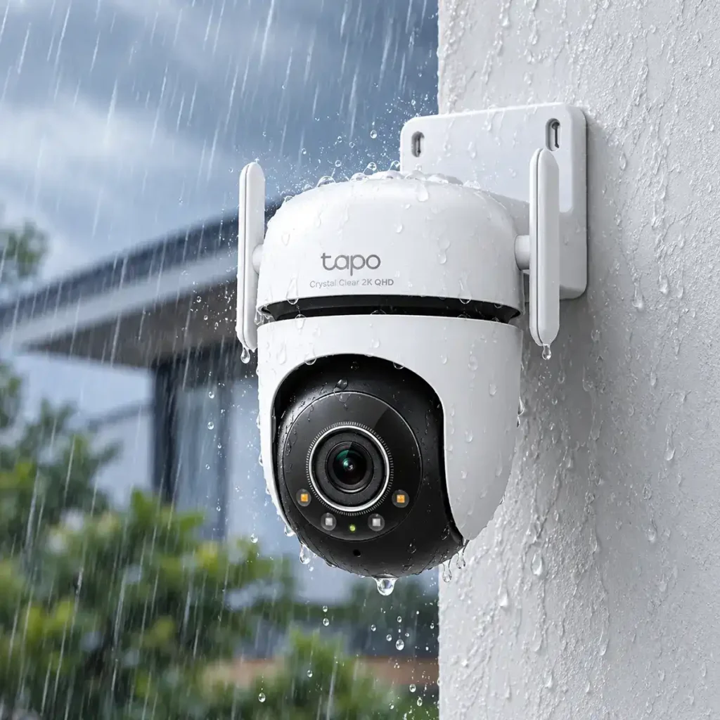 TP-Link Tapo C520WS – 4MP 2K QHD външна Wi-Fi PTZ камера с цветно нощно виждане, AI и 360° следене