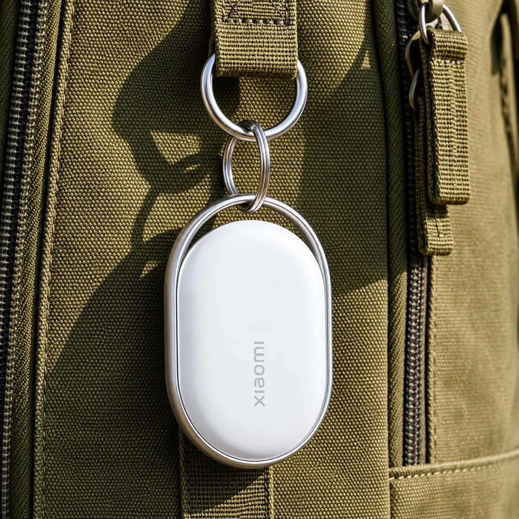 Bluetooth тракер Xiaomi Tag за ключове, багаж и вещи, Apple Find My и Google Find Hub, IP67, бял