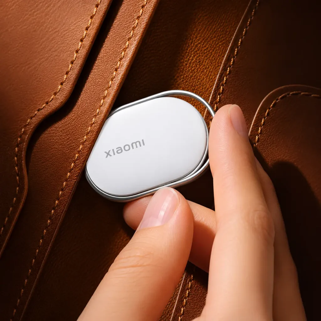 Bluetooth тракер Xiaomi Tag за ключове, багаж и вещи, Apple Find My и Google Find Hub, IP67, бял